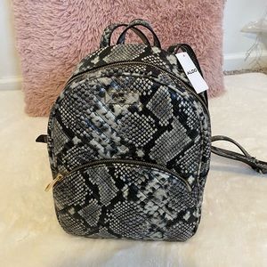 Aldo Snakeskin Mini Backpack